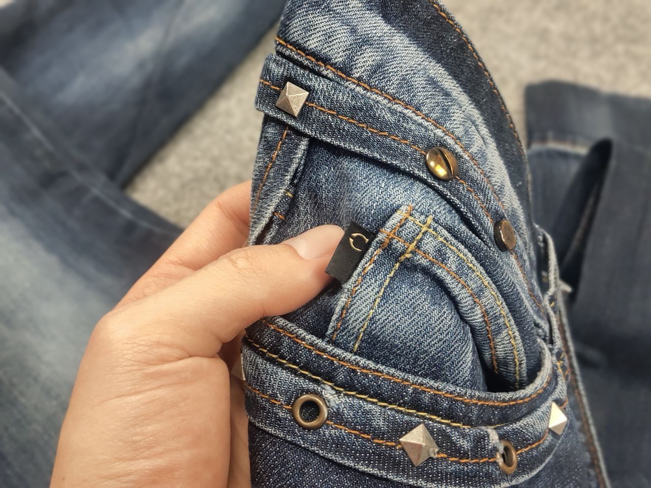 Just Cavalli Vintage 90's Just Cavalli Faded Denim Logo Jeans Y2K Style Size US 30 / EU 46 - 16 Thumbnail