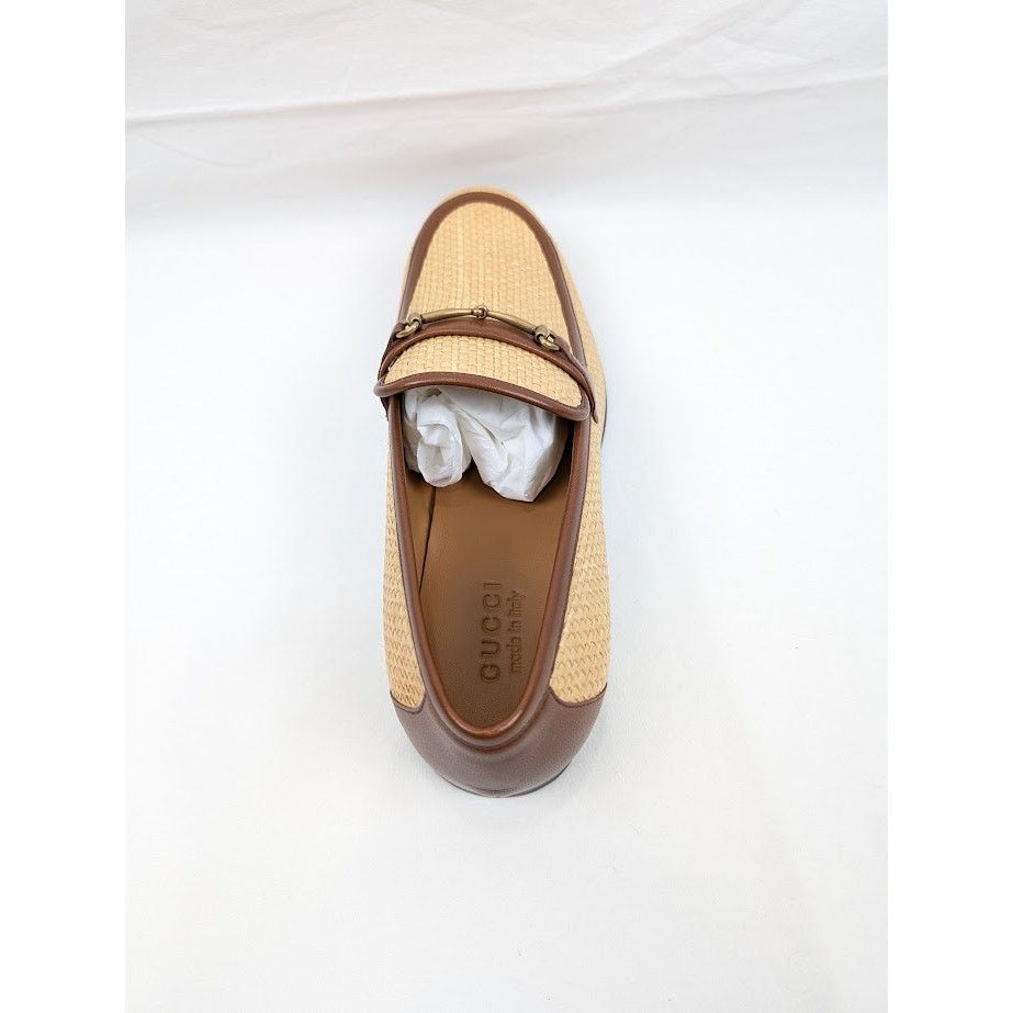 Gucci o1rshd1 Horsebit Buckle Loafers in Beige/Brown Size US 11.5 / EU 44-45 - 11 Thumbnail