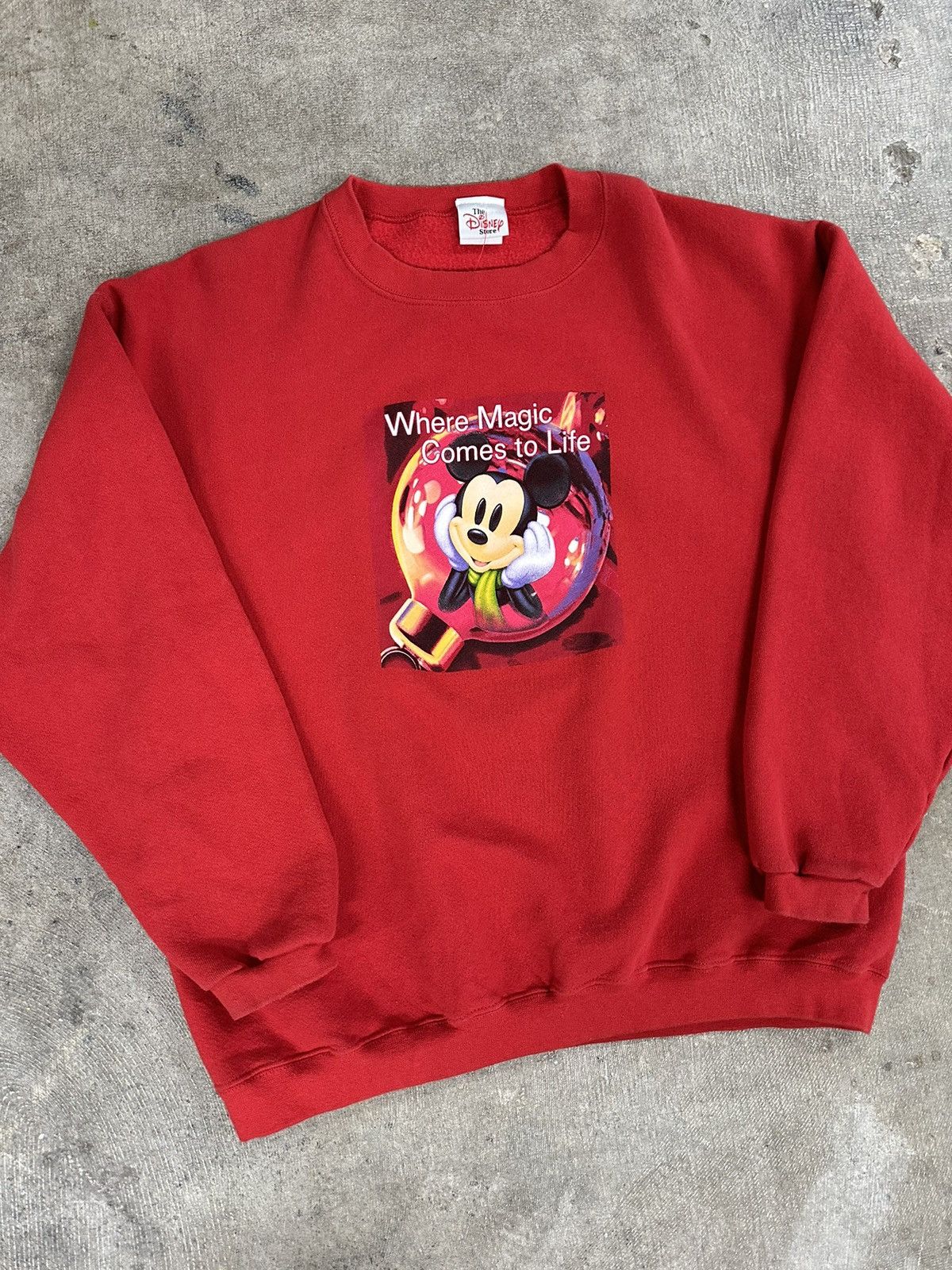 Disney × Vintage Vintage 90s Disney Mickey Mouse Magic Sweatshirt L/XL Size US L / EU 52-54 / 3 - 3 Thumbnail