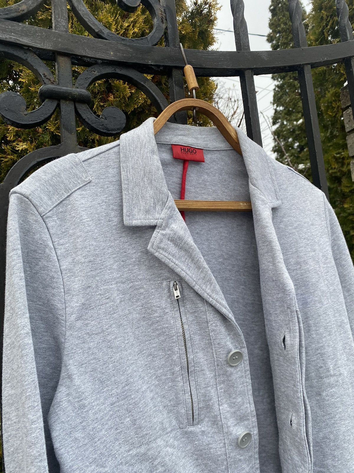 Hugo Boss × Vintage Vintage Hugo Boss Grey Jacket Women Size M / US 6-8 / IT 42-44 - 7 Thumbnail
