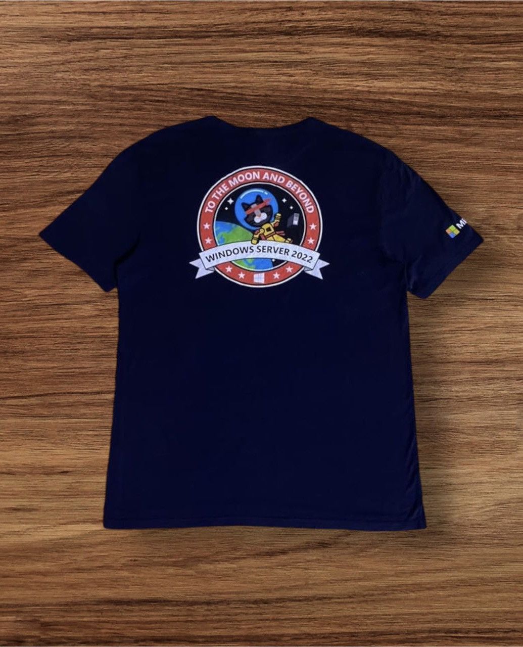 Designer × Microsoft × Vintage Microfost Back Side Over Print T-Shirt Size US L / EU 52-54 / 3 - 1 Thumbnail