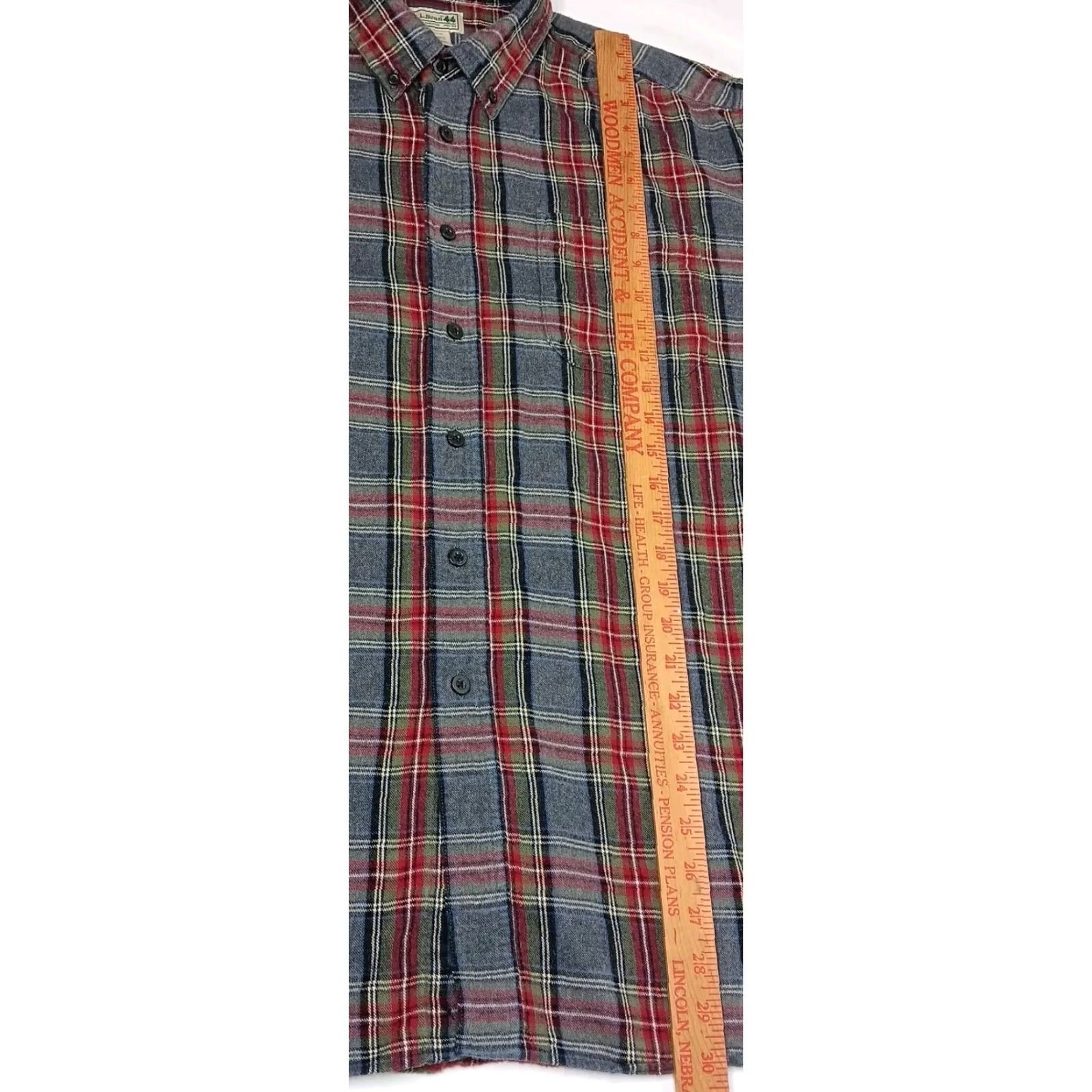 Vintage VINTAGE LL Bean Flannel Shirt XL Gray Plaid Tartan Button-Down Classic Traditional Fit Men’s Overall Warm Cozy Outdoorsy Fall Winter علت Size US XL / EU 56 / 4 - 7 Thumbnail