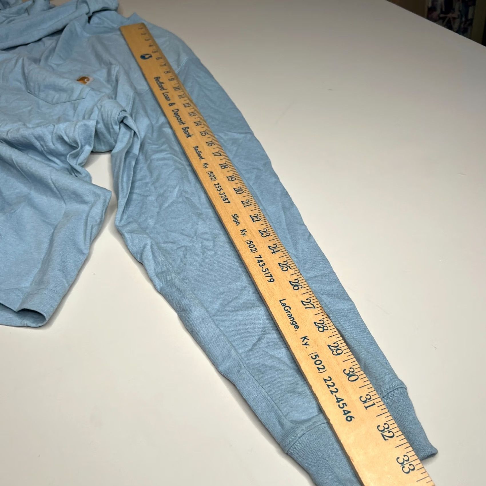 Carhartt Carhartt Men’s XL Long Sleeve Pocket T-Shirt Blue Workwear Logo Loose Fit Size US XL / EU 56 / 4 - 2 Thumbnail