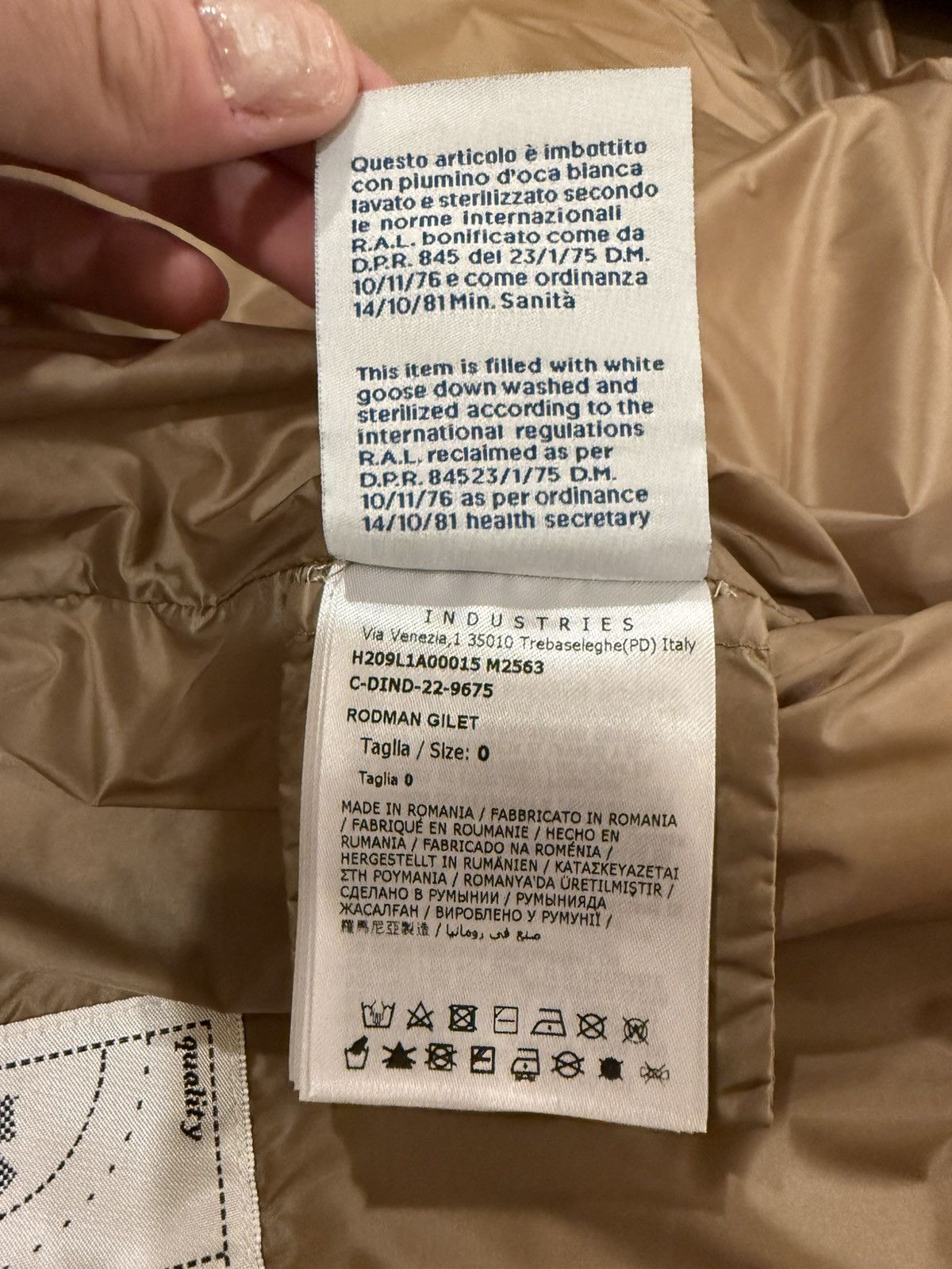 Moncler × Palm Angels RODMAN DOWN GILET MONCLER X PALM ANGELS Size US XS / EU 42 / 0 - 4 Thumbnail