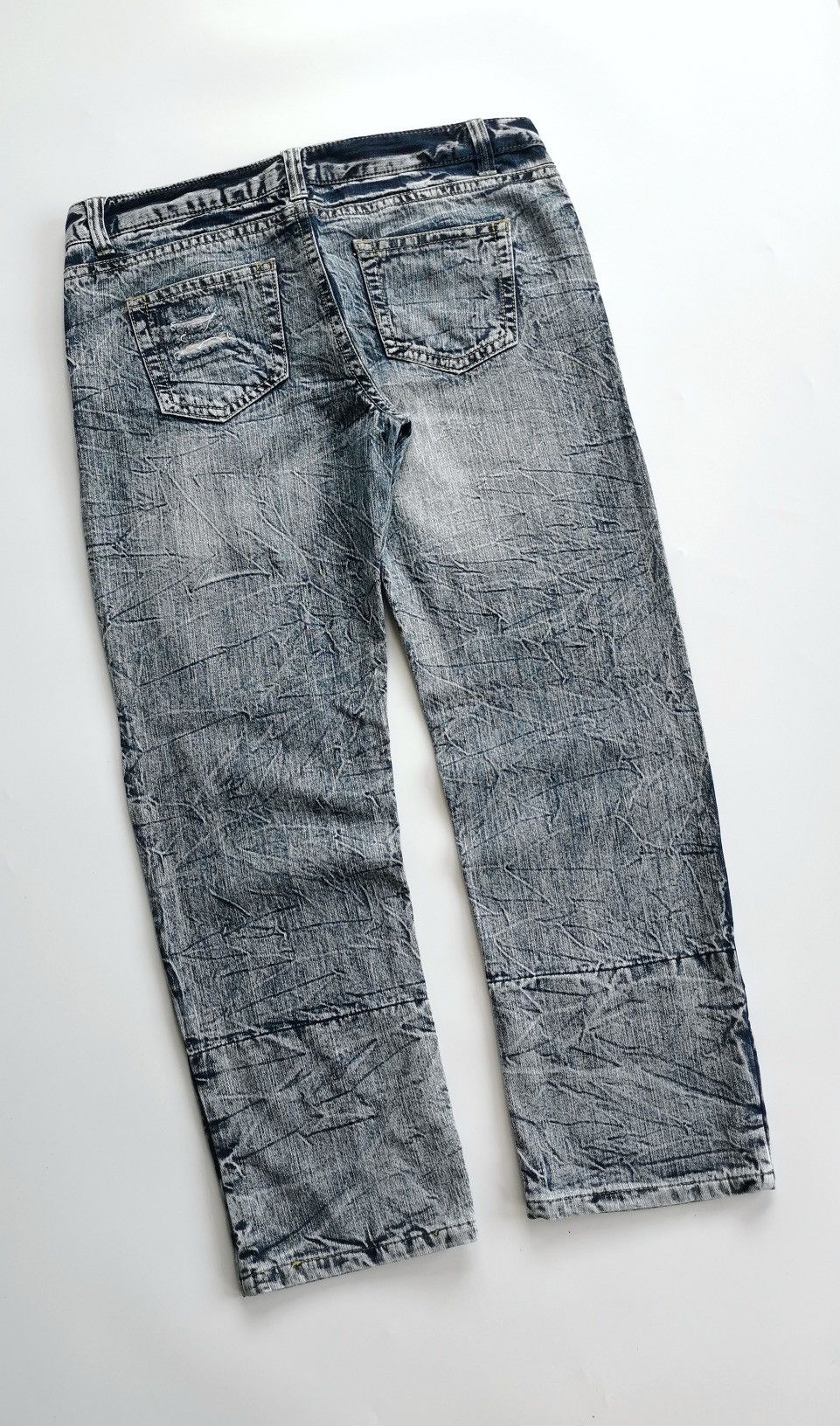 Other Pink Skull Patchwork Boro Denim Jeans Size US 37 - 7 Thumbnail