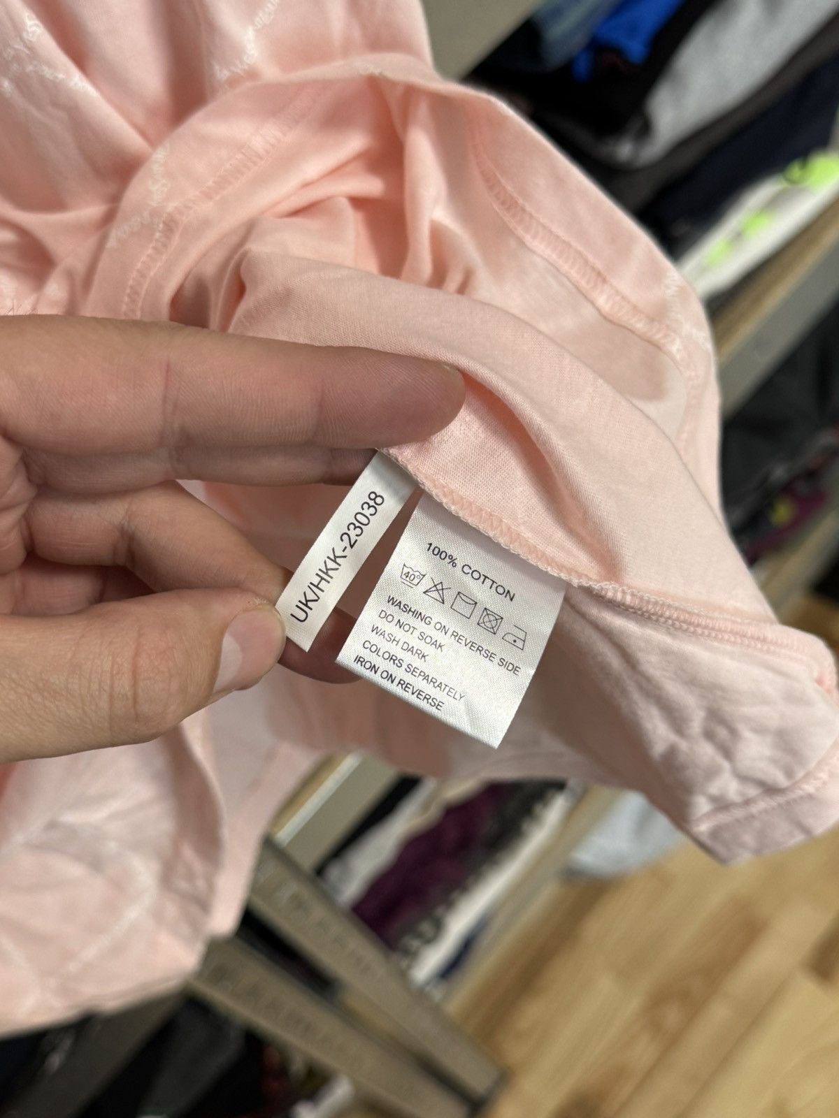Yves Saint Laurent Yves Saint Laurent Full Monogram YSL Pink Jersey T Shirt Size US XXL / EU 58 / 5 - 5 Thumbnail