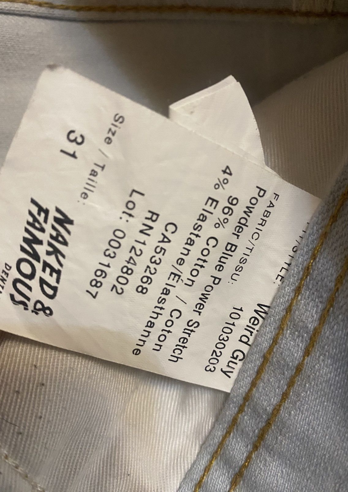 Naked & Famous Naced & Famous Japanese Denim Size US 31 - 9 Thumbnail