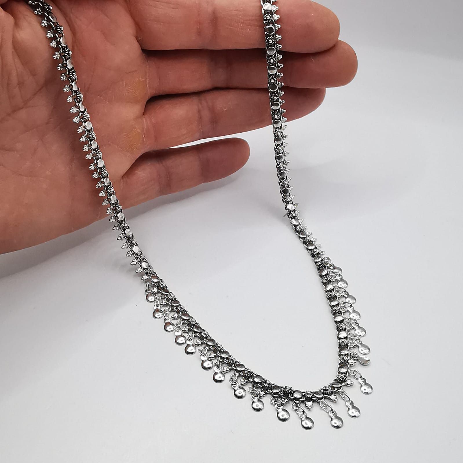 Sterling Silver Vintage Jewelry Chain,925 Sterling Silver,Signed 25,10g Size ONE SIZE - 5 Thumbnail