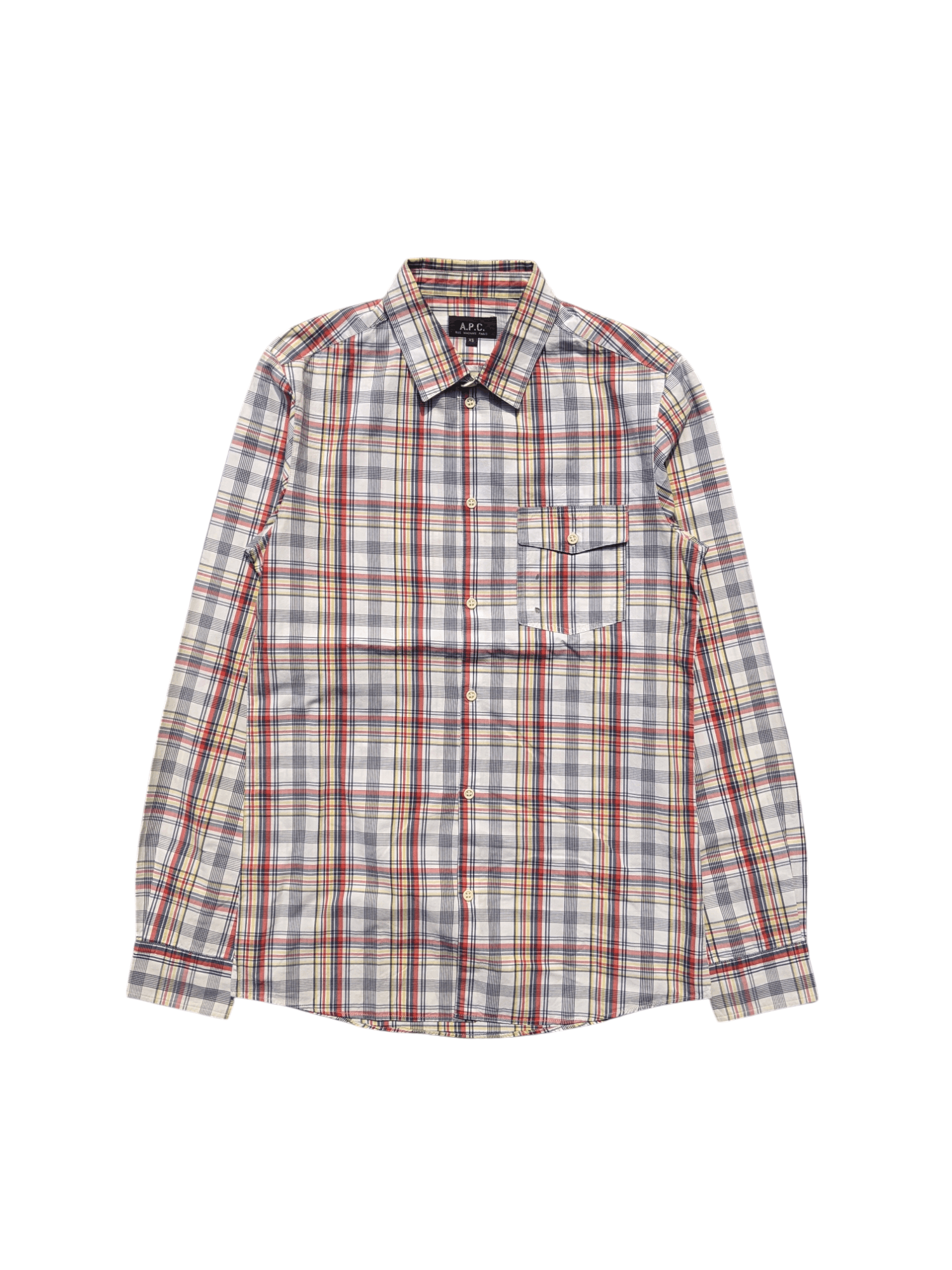 A.P.C. A.P.C Rue Madame Paris Plaid Shirt Size US XS / EU 42 / 0 - 1 Thumbnail