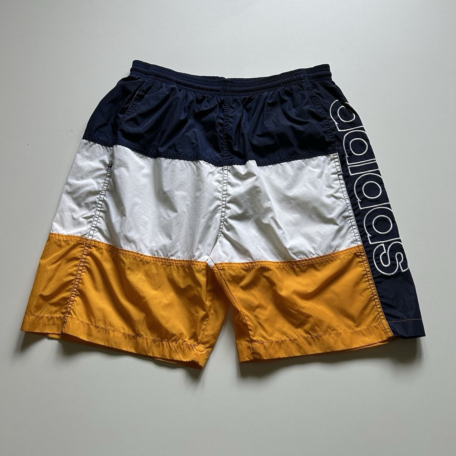 Adidas Vintage Adidas Swim Shorts Medium Y2K Spell Out 3 Stripe Size US 30 / EU 46 - 1 Thumbnail