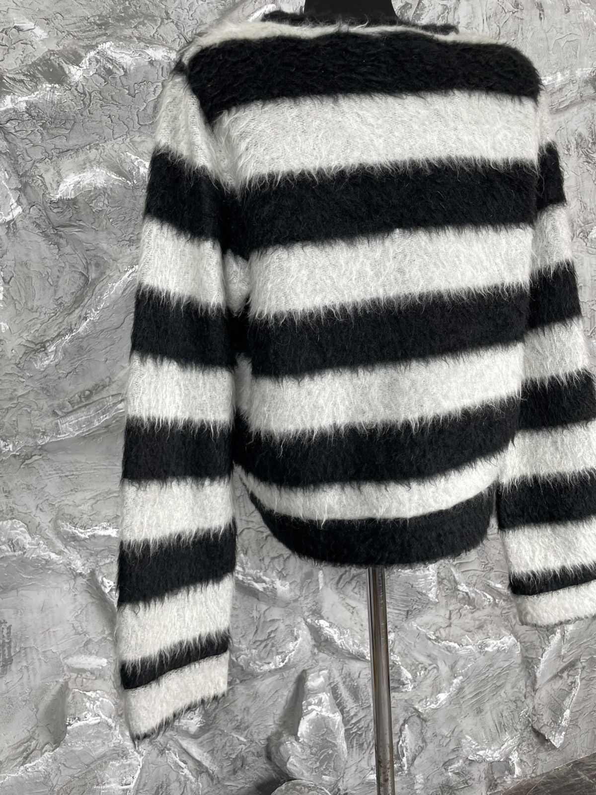 N21 N21 Striped Mohair Sweater RRP$500 Watanabe Yohji Marni Vibe Size US S / EU 44-46 / 1 - 9 Thumbnail