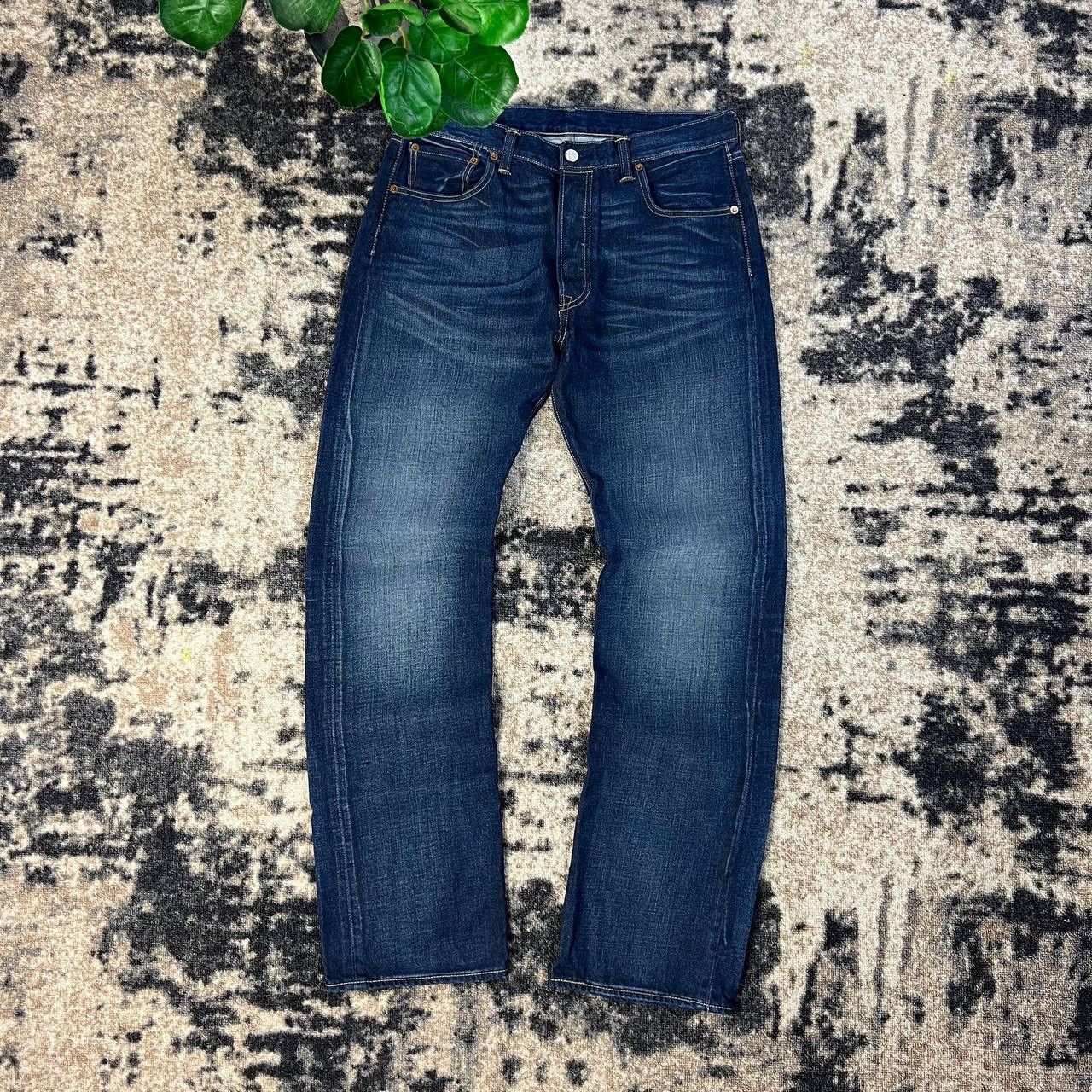 Levi's 501 Levis Vintage Y2K Straight Fit Blue Denim Jeans Size US 34 / EU 50 - 2 Thumbnail