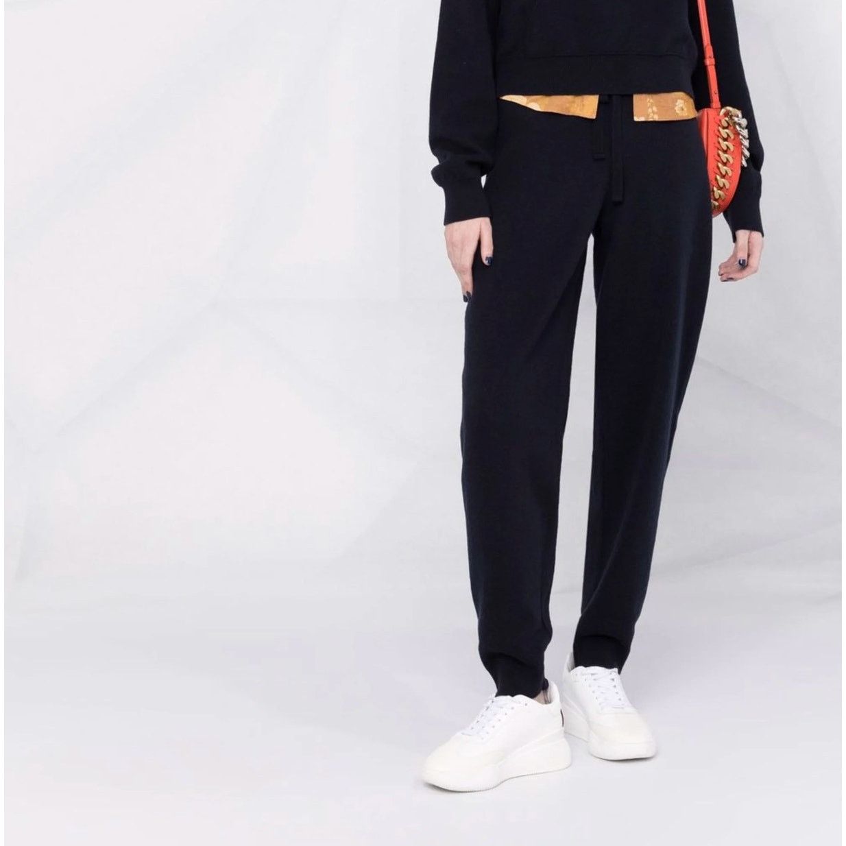 Nanushka Navy Tie-Waist Ylia Track Pant Size S