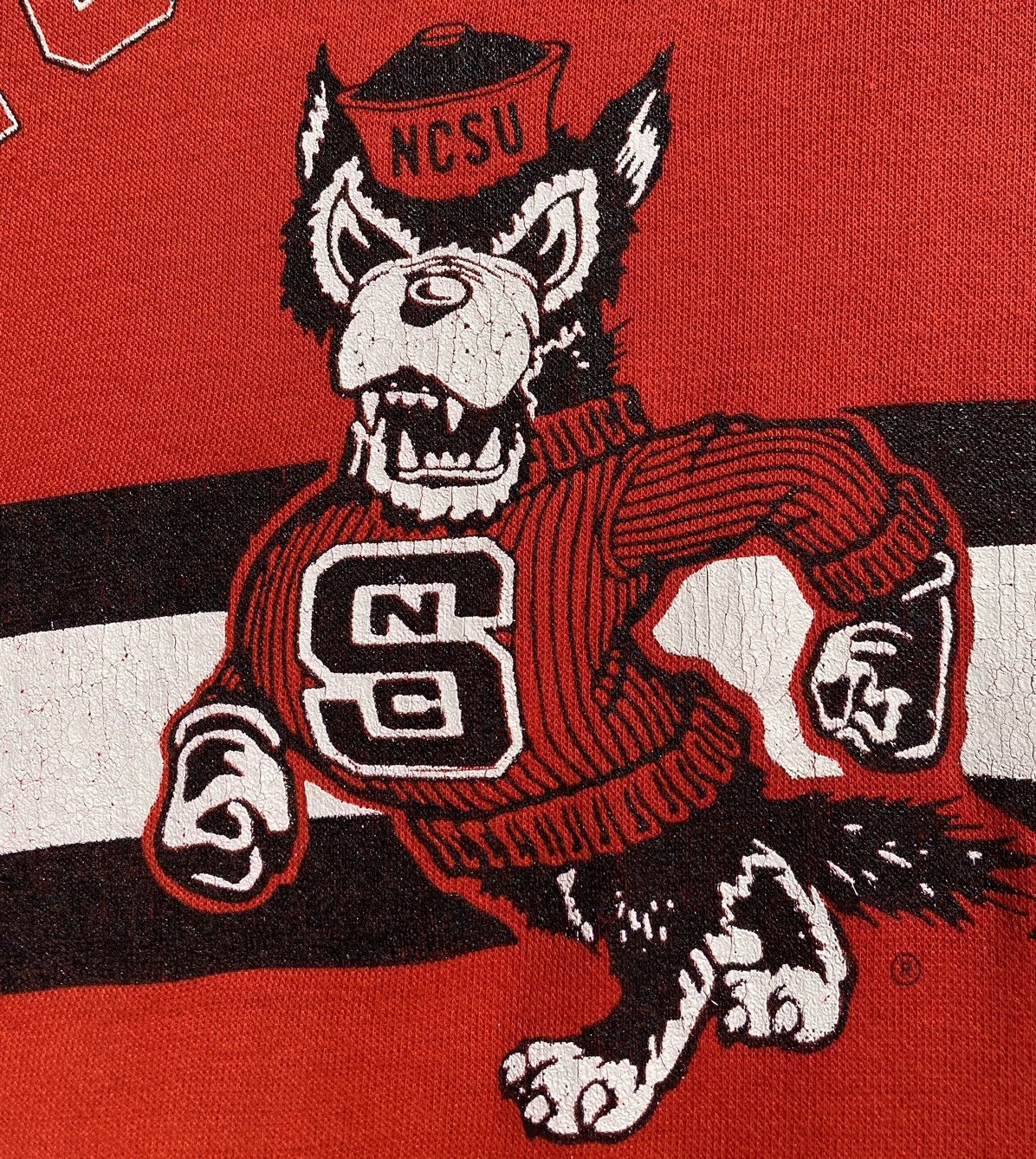 Vintage VTG 90’s North Carolina Wolfpack Pajama Shirt Distressed Size L / US 10 / IT 46 - 4 Thumbnail