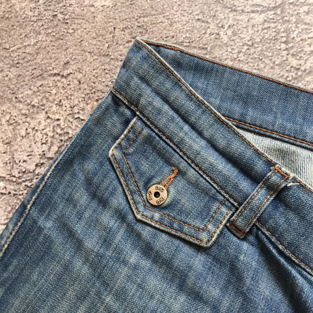 Vintage Vintage 90s Dolce Gabbana Distressed Baggy Jeans Grunge 26 Size 26" / US 2 / IT 38 - 4 Thumbnail