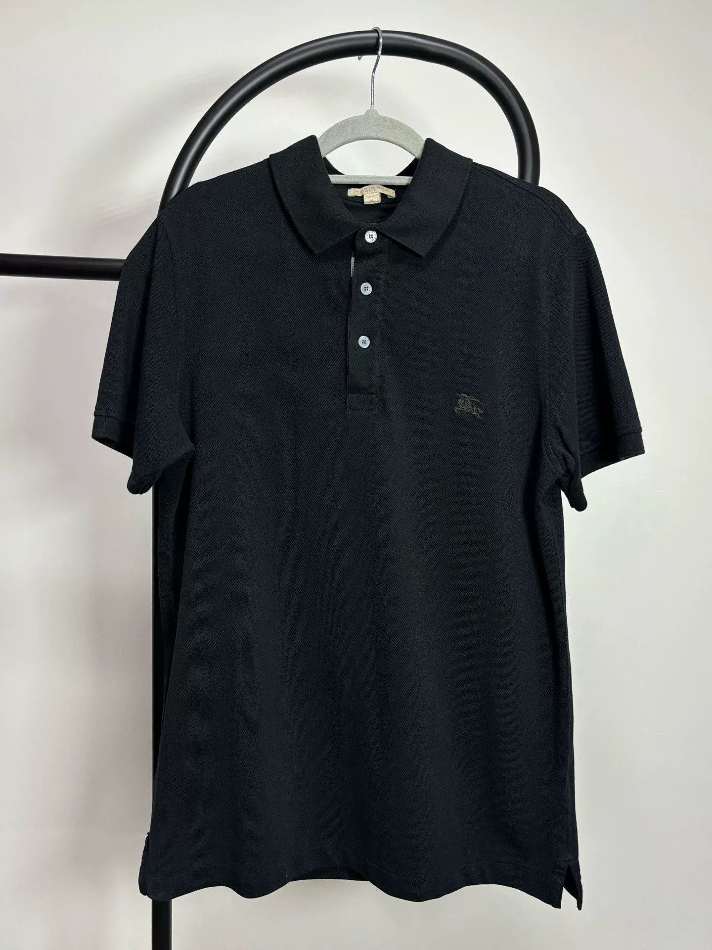 Burberry Burberry Straight Black Polo M Men Size US M / EU 48-50 / 2 - 1 Thumbnail