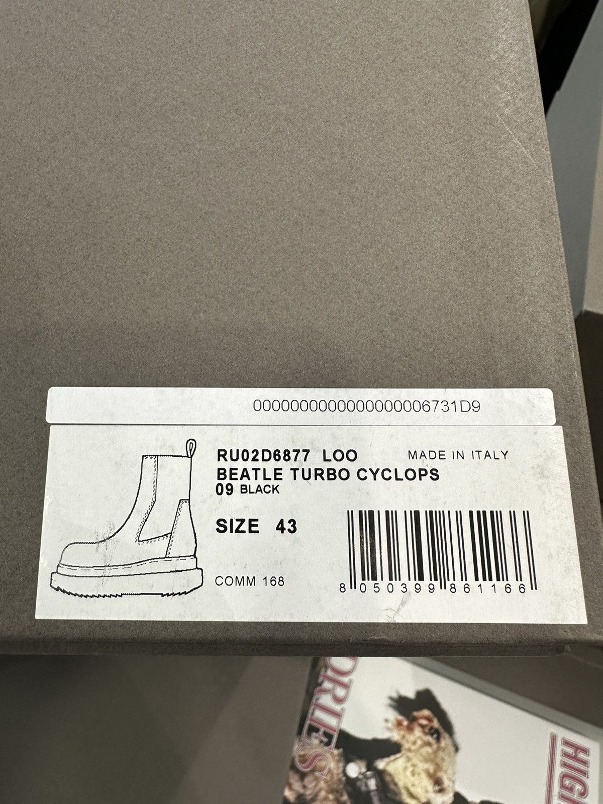 Rick Owens RICK OWENS - Beatle Turbo Cyclops Black Size US 9.5 / EU 42-43 - 7 Thumbnail