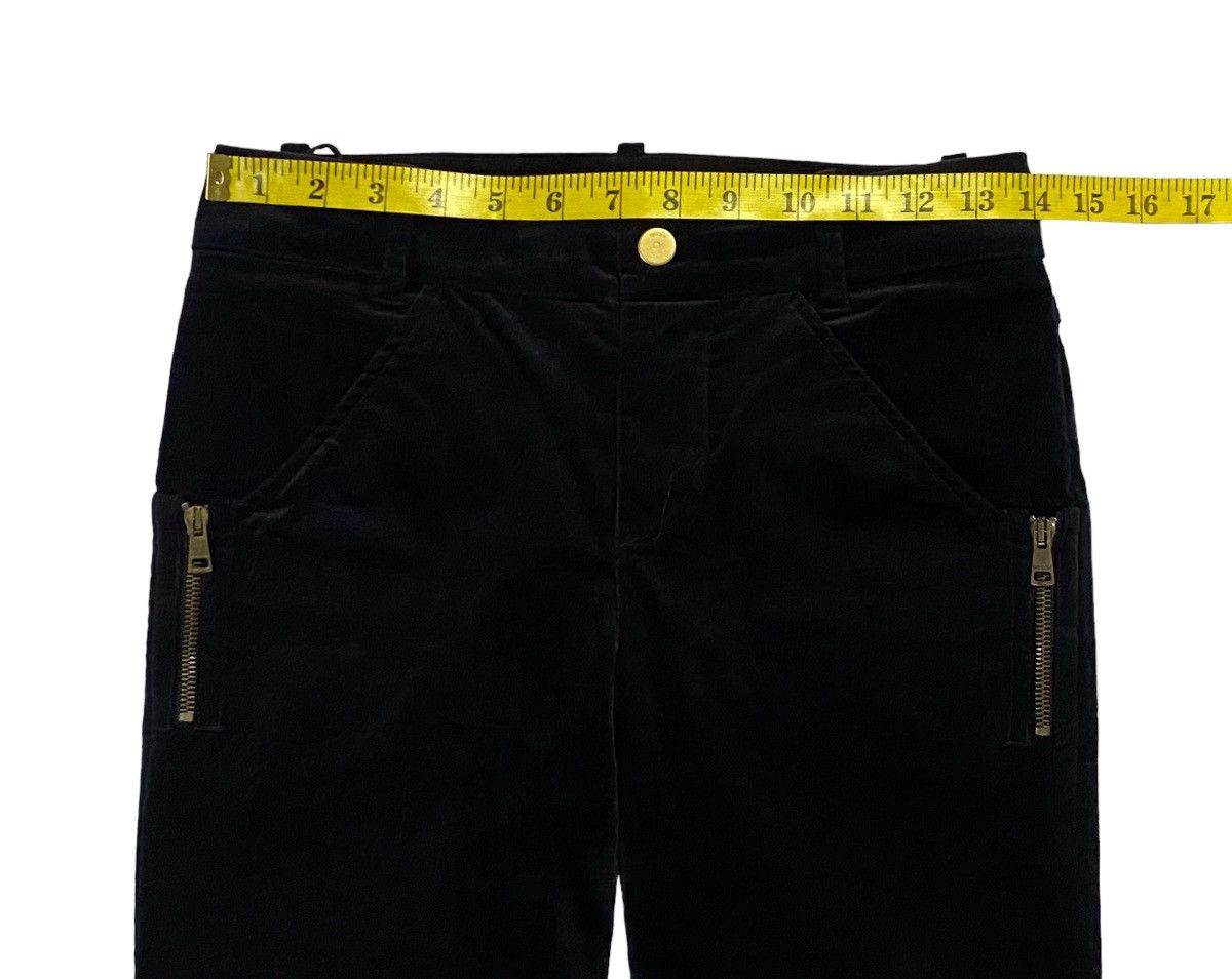 Gucci Gucci Velvet GG Interlock Logo Side Pocket Zip Flare Pants Size 26" / US 2 / IT 38 - 5 Thumbnail