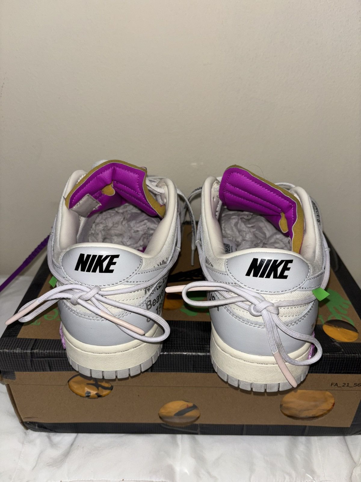 Nike × Off-White Nike Off white Dunk lot 03/50 Size US 10.5 / EU 43-44 - 3 Thumbnail