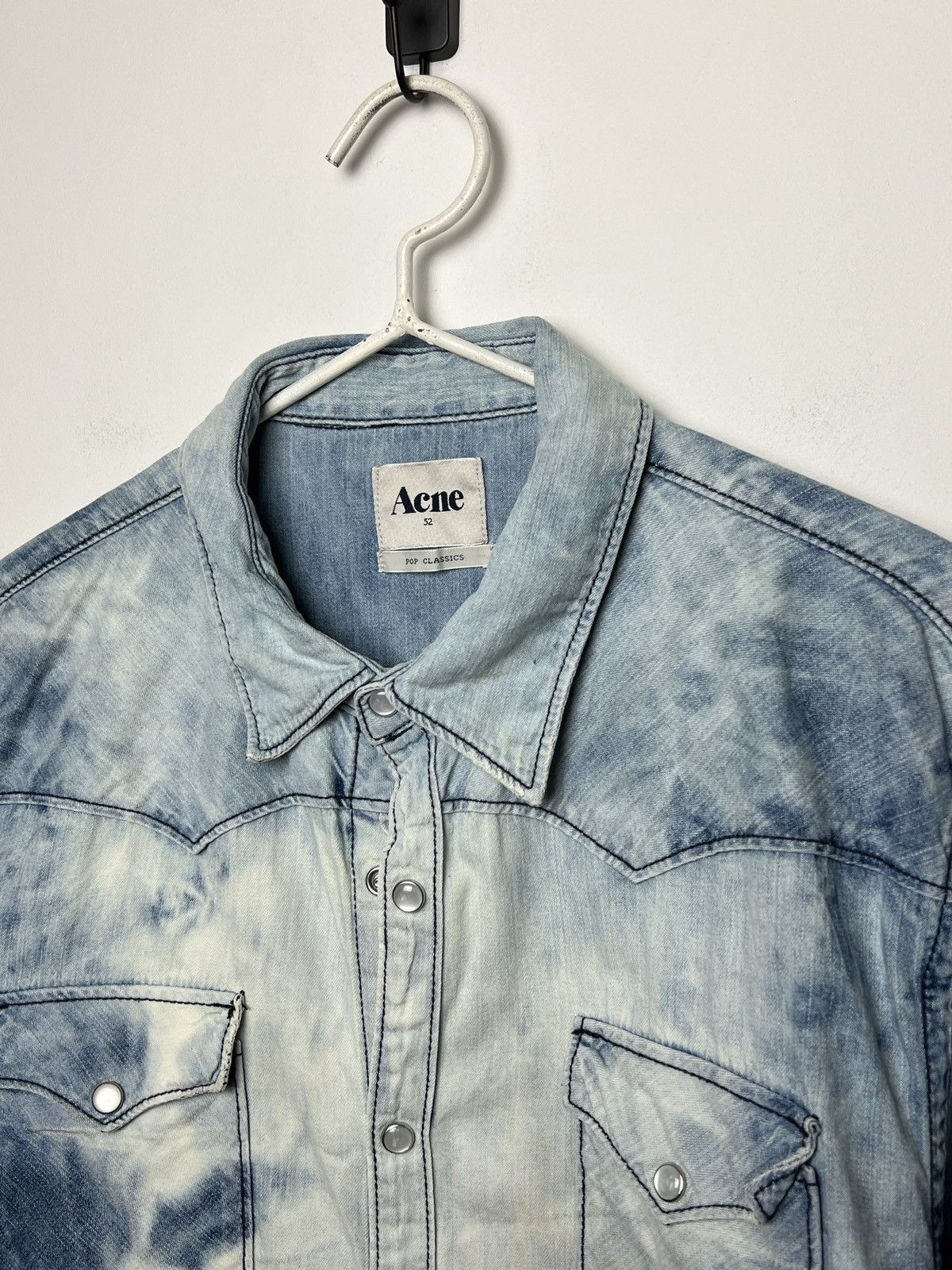 Acne Studios acne vintage bleached travis denim shirt m-l Size US L / EU 52-54 / 3 - 4 Thumbnail
