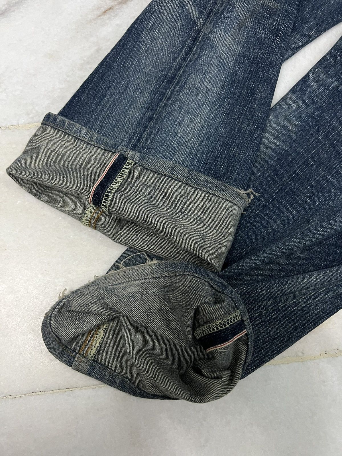 Edwin × If Six Was Nine 💥Baggy💥Vintage Edwin 505 Distressed Selvedge Jean Size US 32 / EU 48 - 20 Thumbnail