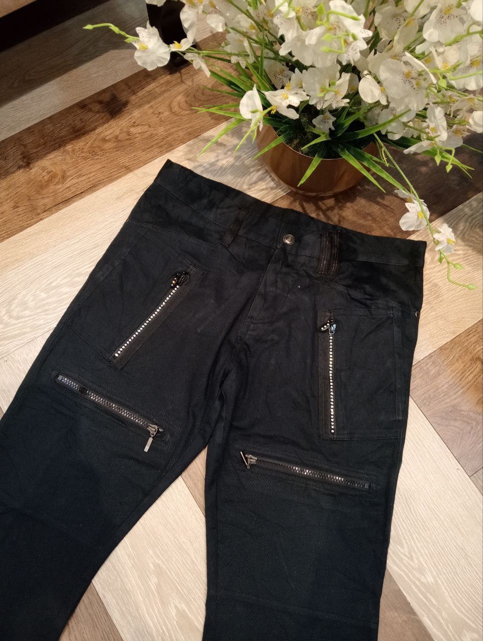 semanticdesign JAPANESE SEMANTIC DESIGN FLARED PANTS PUNK ZIP - SIZE M Size US 32 / EU 48 - 4 Thumbnail