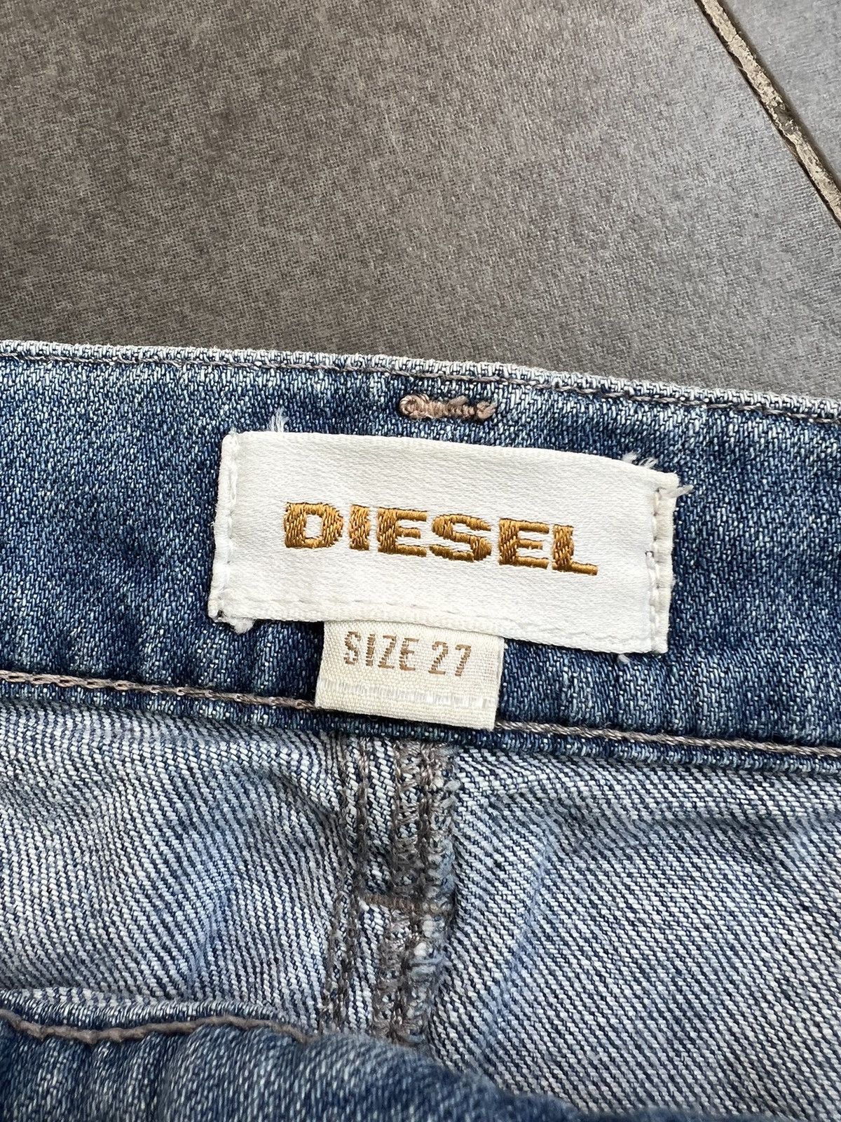 Diesel VINTAGE DIESEL DISTRESSED SKIRT DENIM JEANS Size 27" / US 4 / IT 40 - 10 Thumbnail