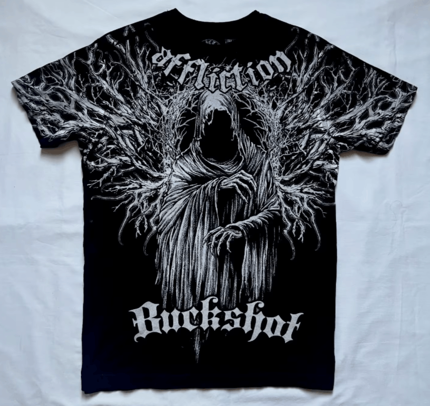 Japanese Brand 5 Affliction Grim Reaper Scythe Gothic T Shirt Size US S / EU 44-46 / 1 - 3 Thumbnail
