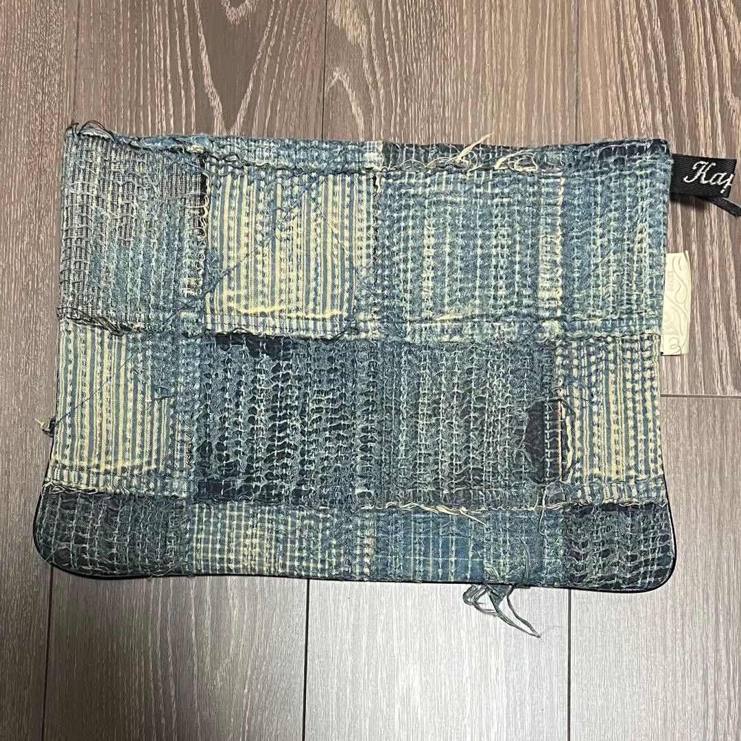 Kapital Kountry Boro Patchwork Denim Clutch Bag Size ONE SIZE - 2 Thumbnail