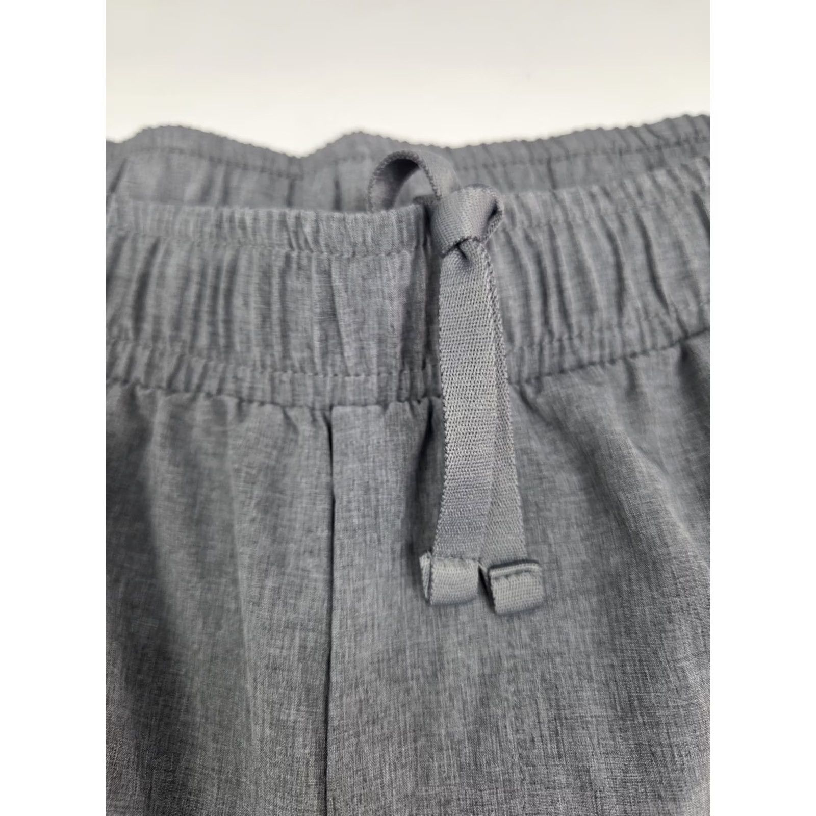 Vintage DSG Mens Performance Grey Pants Lightweight Drawstring Zip Pckt 33 L Adult Regular Gray Solid Chino Athleisure Sports Size US 33 - 4 Thumbnail