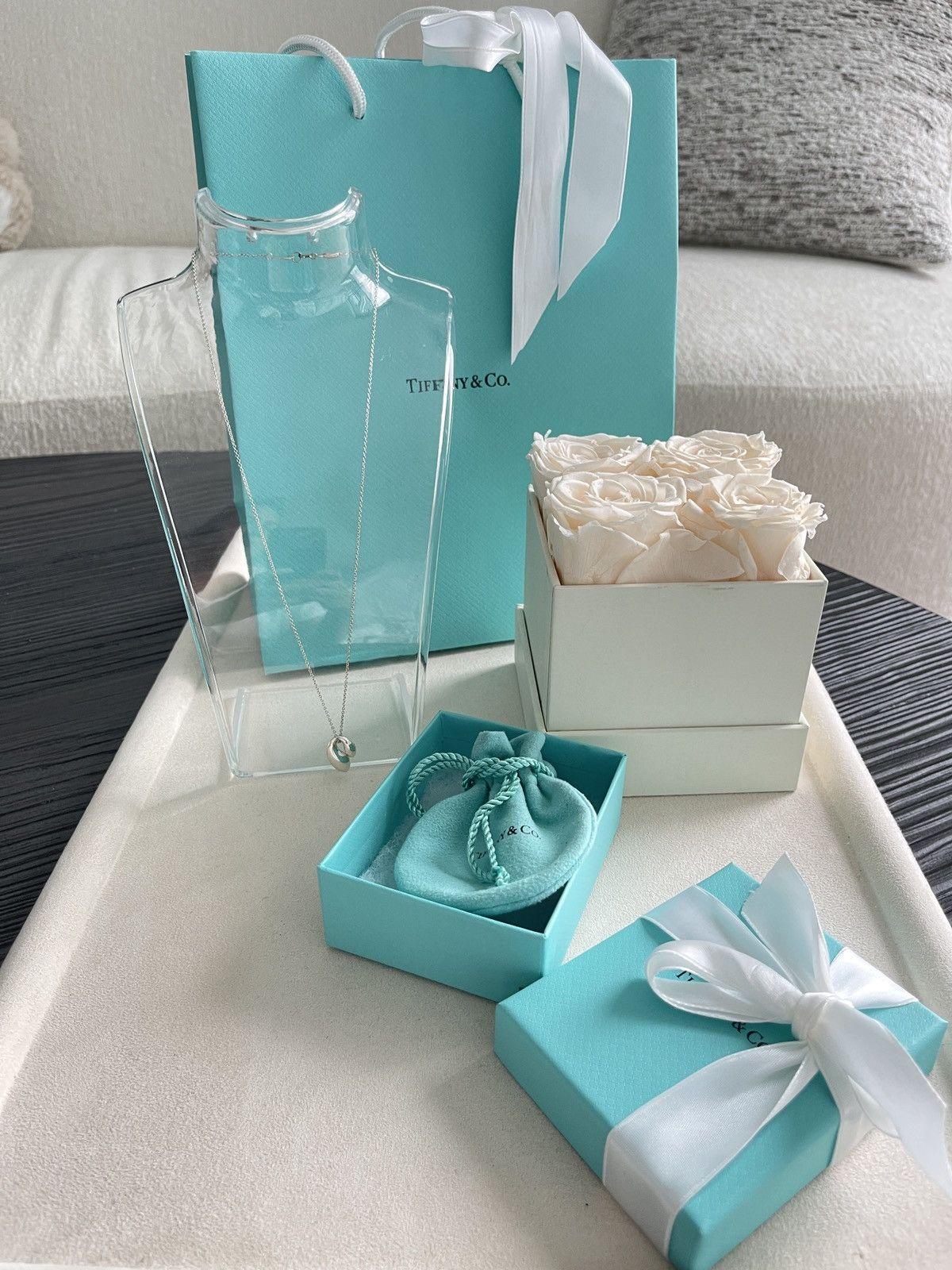 Tiffany & Co. Tiffany & Co Elsa Peretti Double Teardrop Necklace $500 NEW Size ONE SIZE - 2 Thumbnail