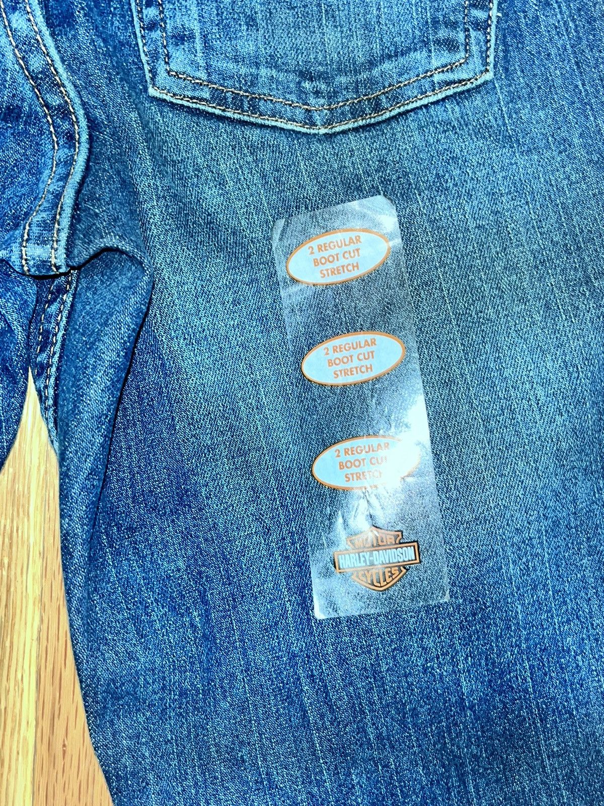 Harley Davidson 2 regular boot cut Harley Davidson stretch jeans new Size 26" / US 2 / IT 38 - 2 Thumbnail