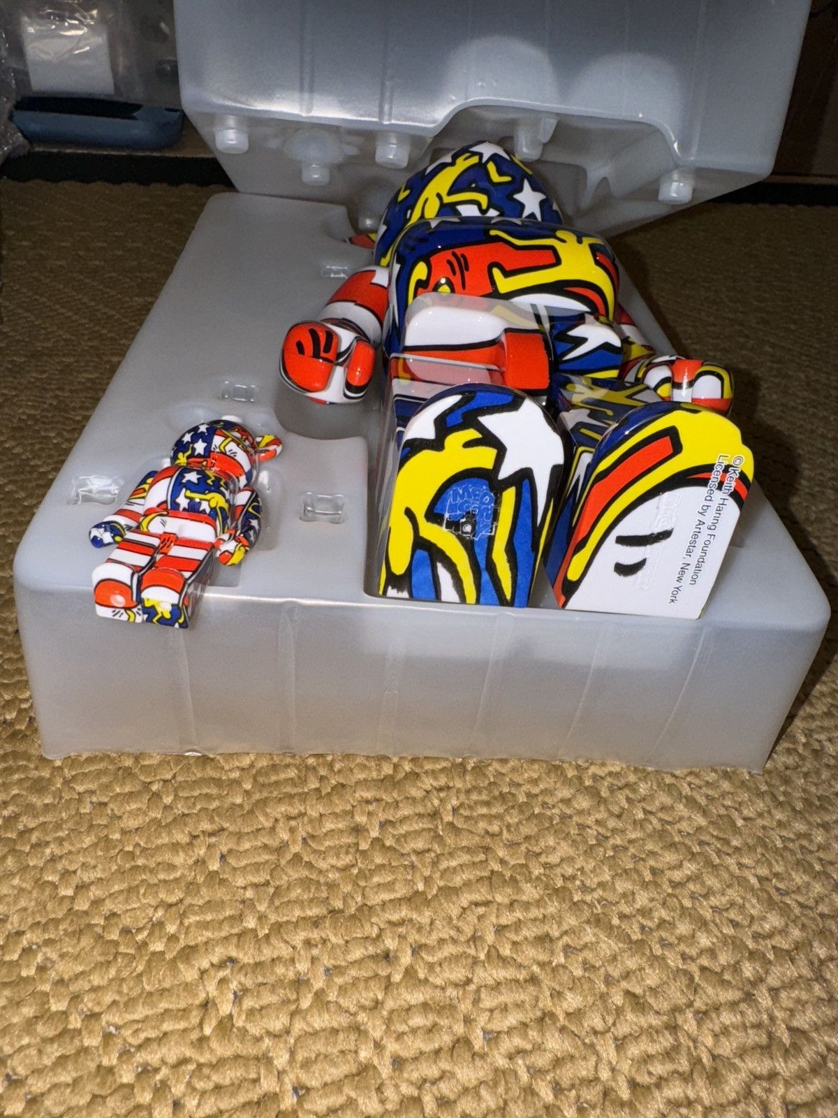 Medicom Toy Keith Haring American Flag Bearbrick DesignerCon 400% Set Size ONE SIZE - 12 Thumbnail