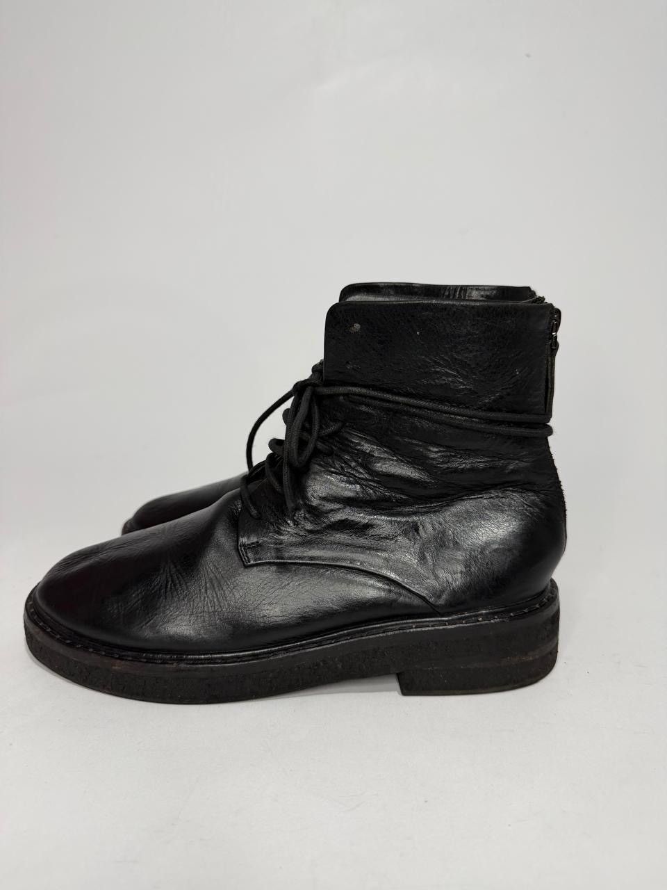Marsell MARSÈLL PARRUCCA ANKLE BLACK LEATHER BOOTS EU 38 Size US 8 / IT 38 - 6 Thumbnail