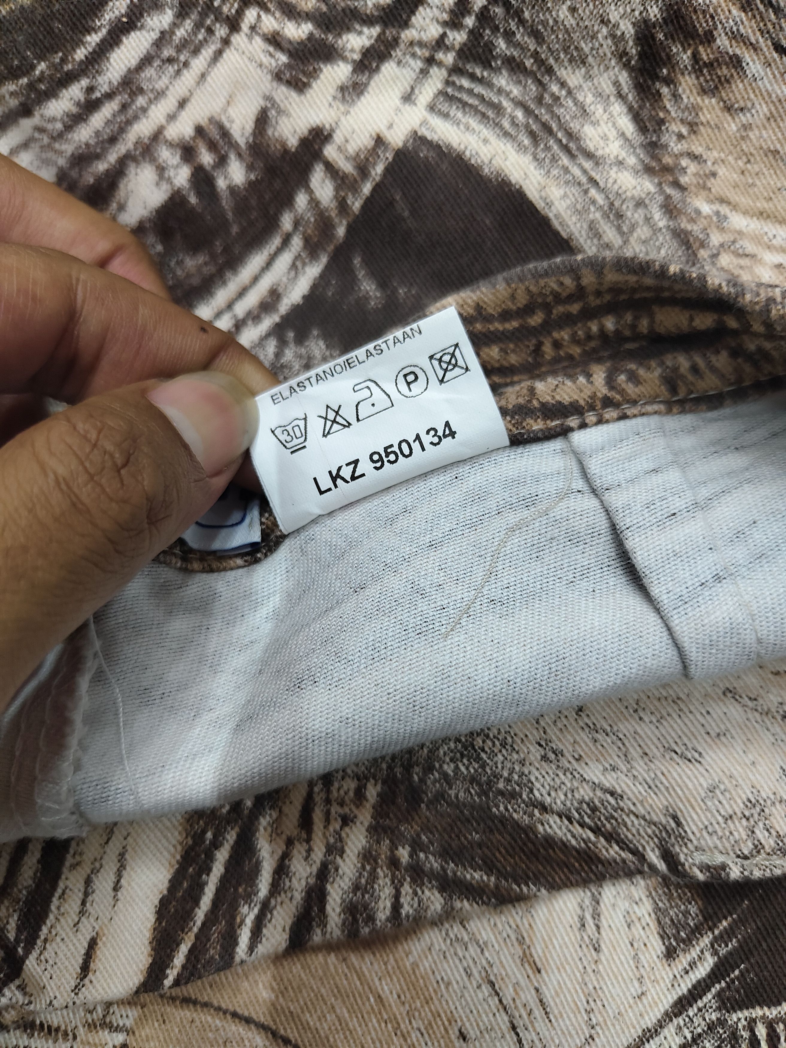 Vintage Helline- Baroque Architectual Print European Vintage Pants Size 30" / US 8 / IT 44 - 8 Thumbnail
