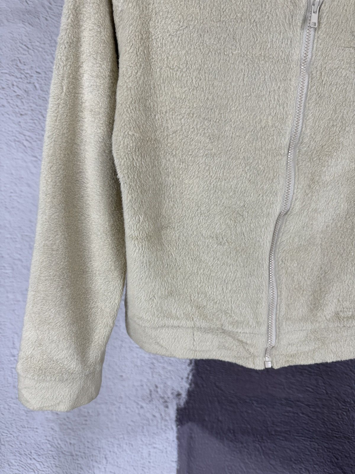 Designer × Japanese Brand × Vintage Red Clover Japan 🇯🇵 vintage beige full zip fleece pullover Size S / US 4 / IT 40 - 5 Thumbnail