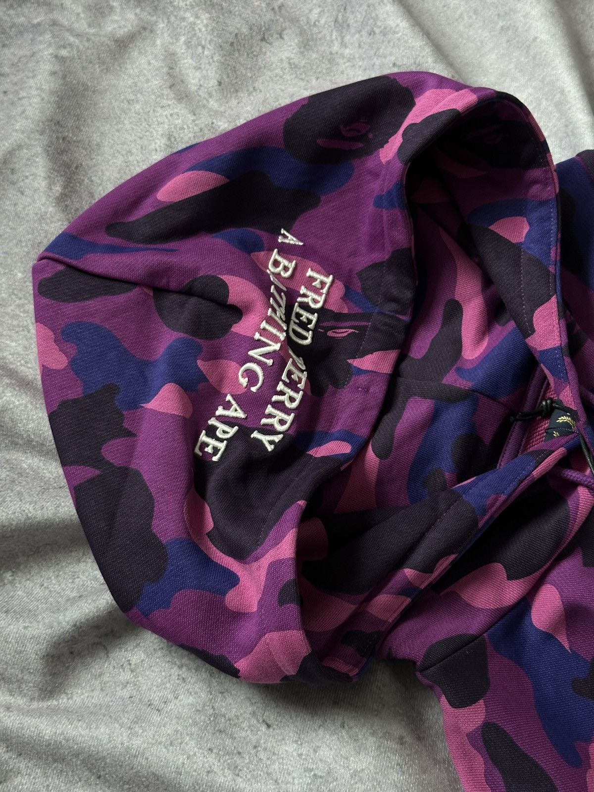 Bape × Fred Perry Bape x Fred Perry Color Camo Pullover Hoodie Size US XL / EU 56 / 4 - 4 Thumbnail