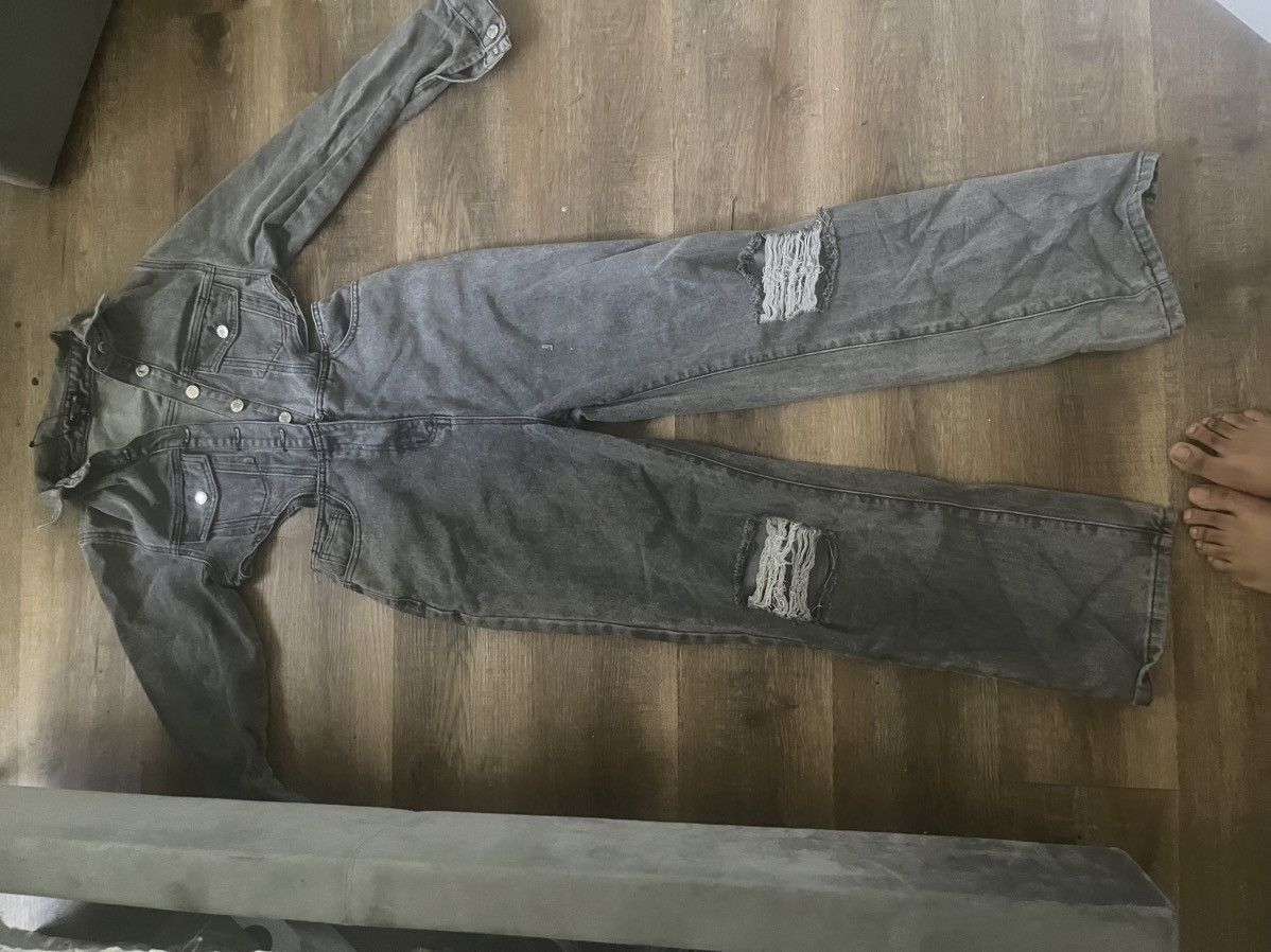 PrettyLittleThing PLT denim jumpsuit Size 26" / US 2 / IT 38 - 2 Thumbnail