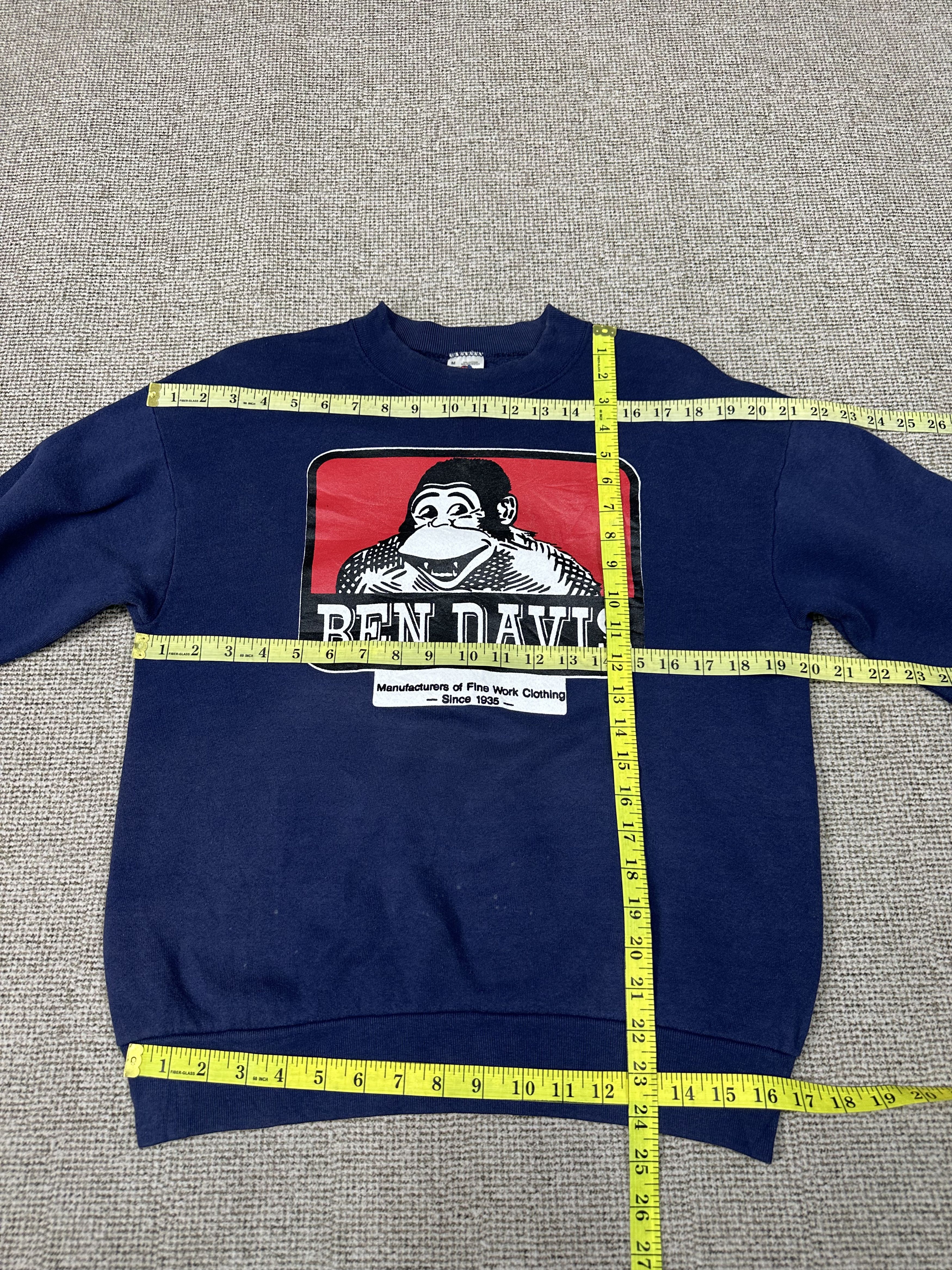 Ben Davis Crazy 80s Vintage Ben Davis Crewneck Sweatshirt Z437 Size US M / EU 48-50 / 2 - 5 Thumbnail