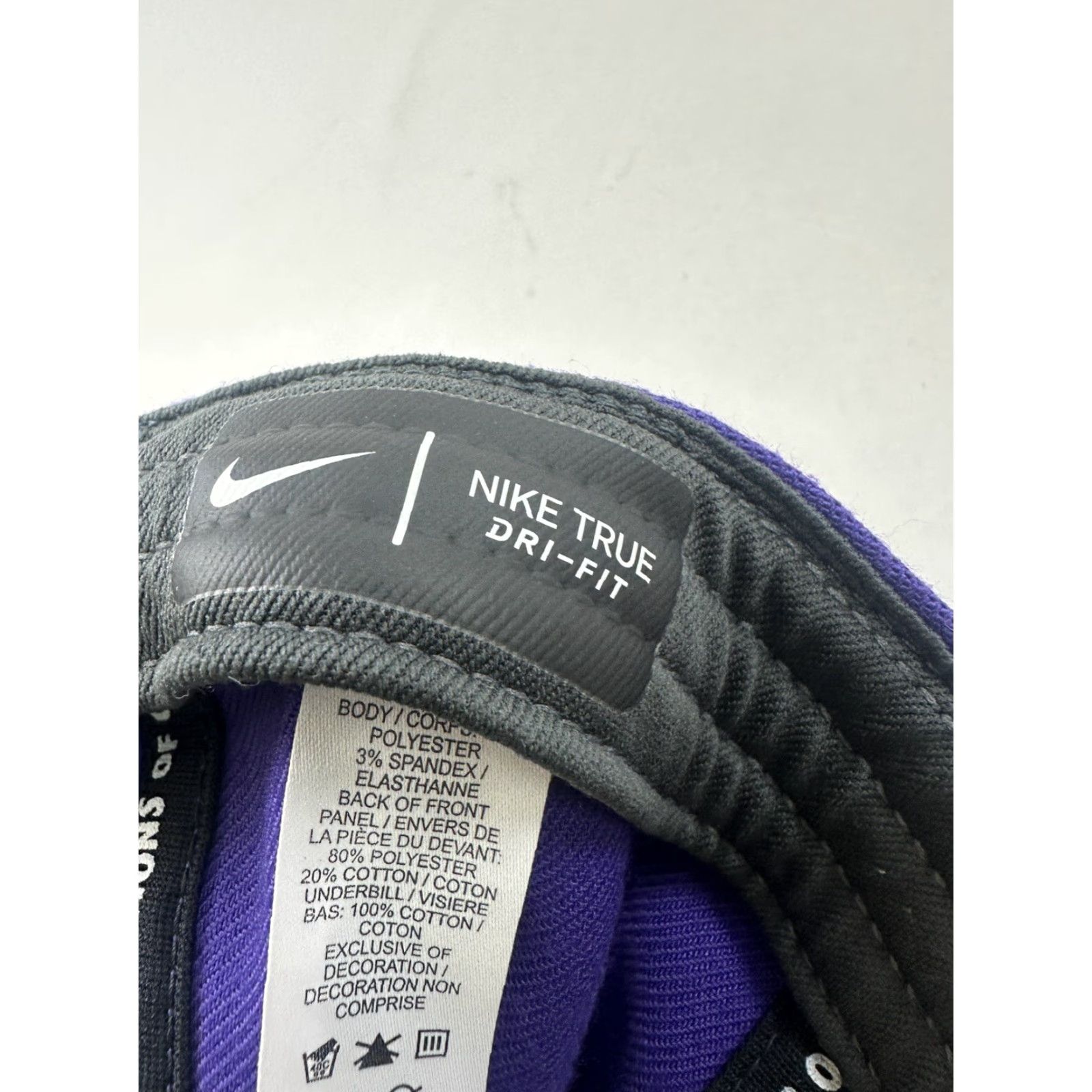 Nike Nike Hat Mens L/XL Fitted Cap Blue Hermiston High School Oregon Logo Baseball Cap Size ONE SIZE - 4 Thumbnail