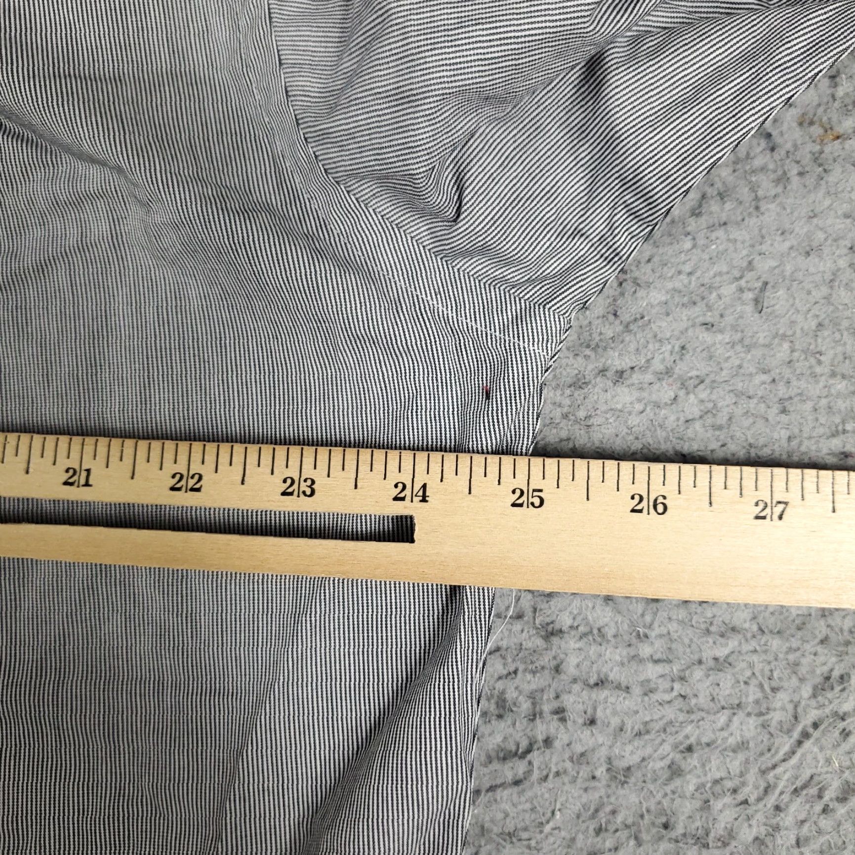 Tommy Hilfiger VINTAGE Tommy Hilfiger Shirt Mens 15.5 Gray Dress Long Sleeve Button Up Collared Business Casual 15.5 in Pockets Modern Preppy Mens Size 40R - 6 Thumbnail
