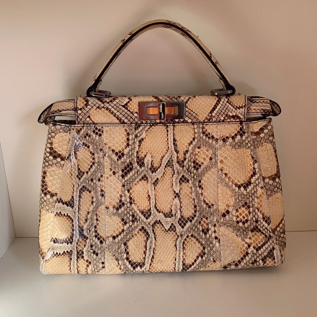 Fendi Fendi python peekaboo bag Size ONE SIZE - 14 Thumbnail