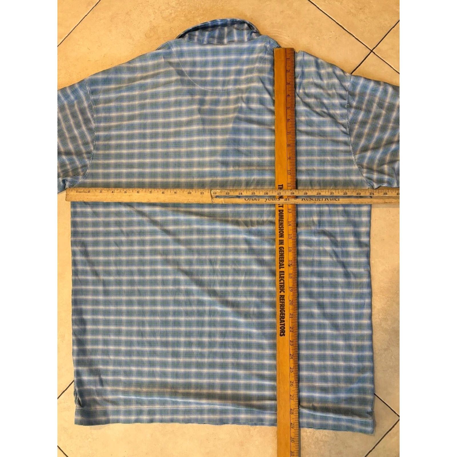 Nike Nike Dri-Fit UV Polo Shirt Mens XL Blue Plaid Short Sleeve Golf Polo Size US XL / EU 56 / 4 - 4 Thumbnail