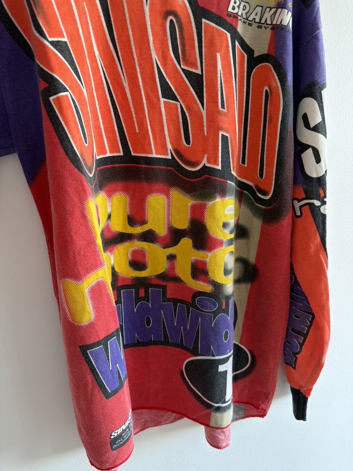 Honda *RARE* 90s VINTAGE JERSEY MOTOCROSS SINISALO AOP RARE Size US XL / EU 56 / 4 - 14 Thumbnail