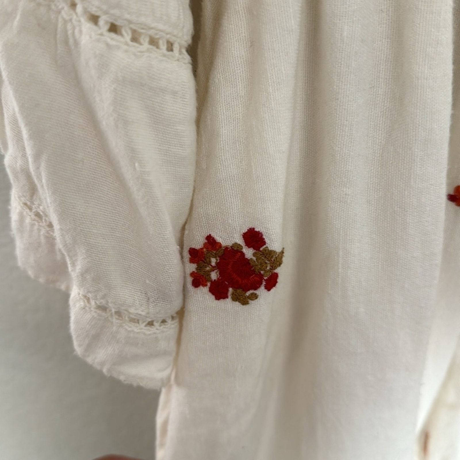 Free People Free People Counting Daisies Dress Off Shoulder White Size M Size M / US 6-8 / IT 42-44 - 3 Thumbnail