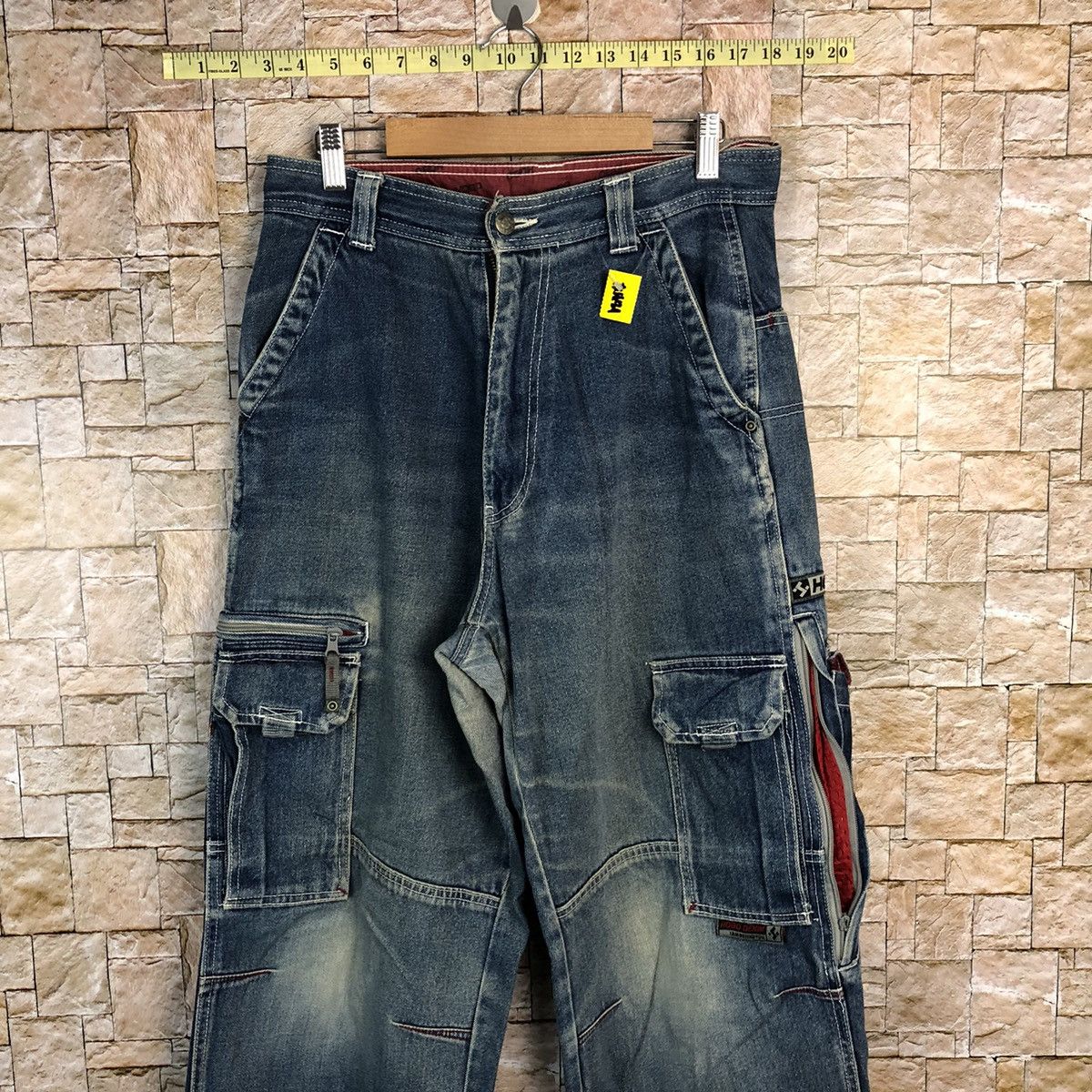 Hobo Hobo Blue Denim utility Cargo Multipocket Pants #A433 Size US 30 / EU 46 - 2 Thumbnail
