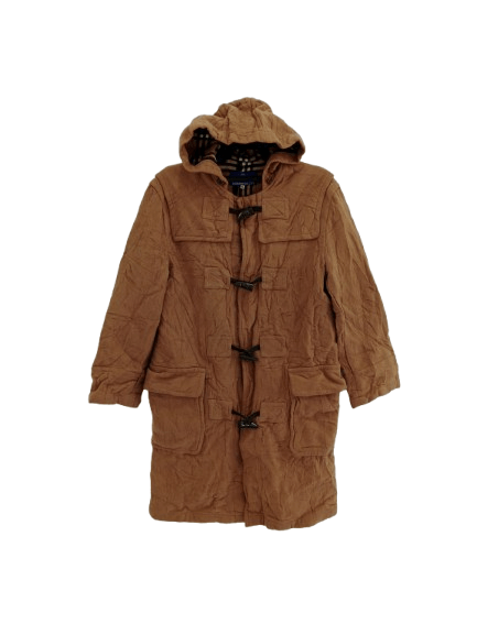 Burberry × Designer Burberrys Blue Label Wool Parka Jacket Size M / US 6-8 / IT 42-44 - 1 Thumbnail