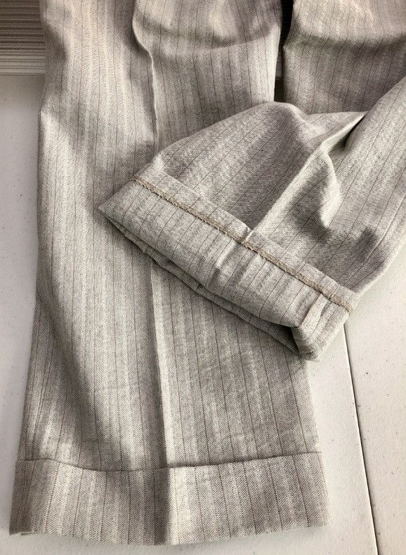 Ann Demeulemeester Ann Demeulemeester 🇵🇹 grey striped pants M NEW Size US 34 / EU 50 - 11 Thumbnail