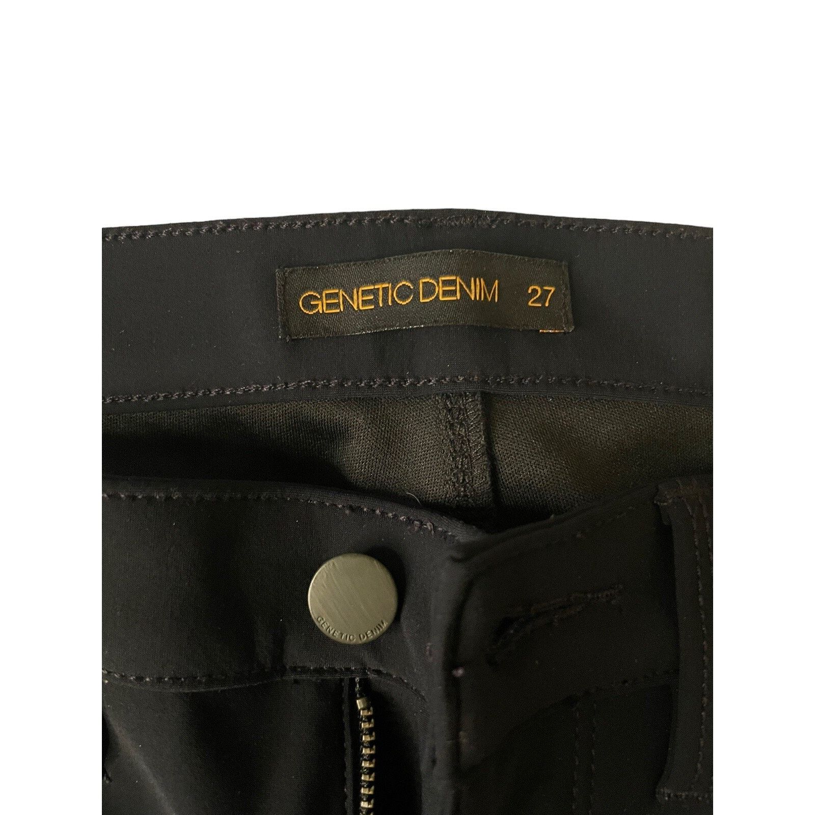 Genetic Denim Genetic Denim NEW "The Ava" Black White Colorblock Pants Size 27" / US 4 / IT 40 - 7 Thumbnail