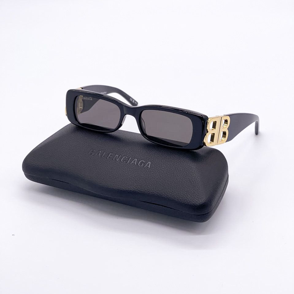 image of New Balenciaga Bb0096S 001 Black Unisex Sunglasses, Women's